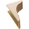Ekena Millwork 9"W x 18"D x 27"H Classic Olympic Rough Cedar Woodgrain TimberThane Corbel, Primed Tan CORUR09X18X27OLYRCPR - alternate 6